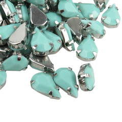 Gema engarzada gota 08x13 mm