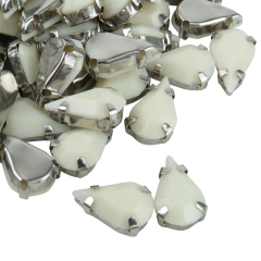 Gema engarzada gota 08x13 mm