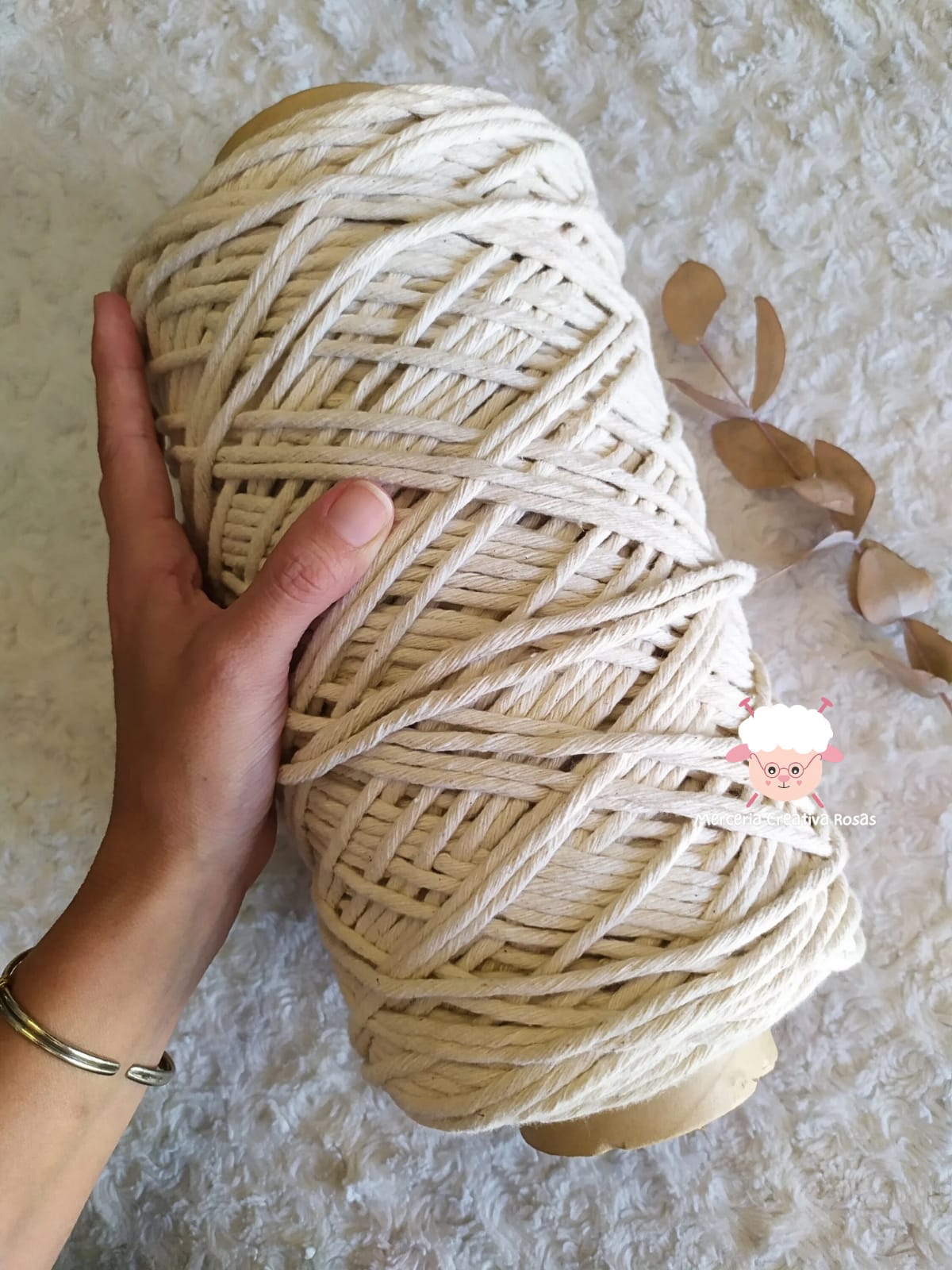 Macrame bobina natural 1 kilo