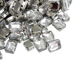 Gema engarzada 10x0.8 mm rectangular