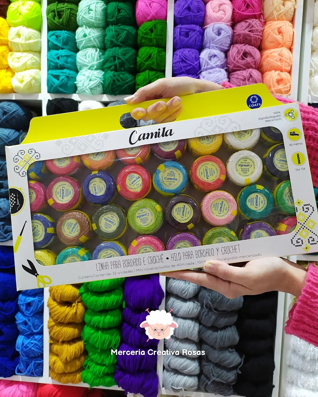 Caja de hilos de bordar Camila