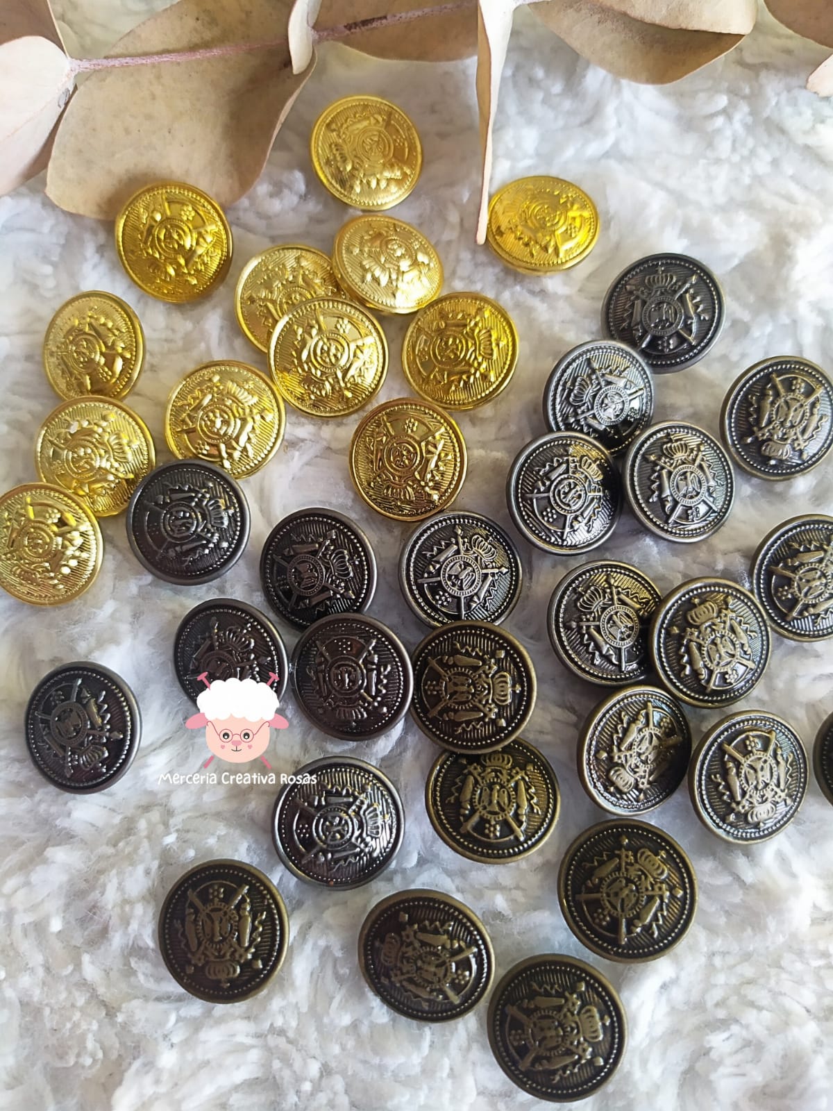 Boton de bronce imperial T24
