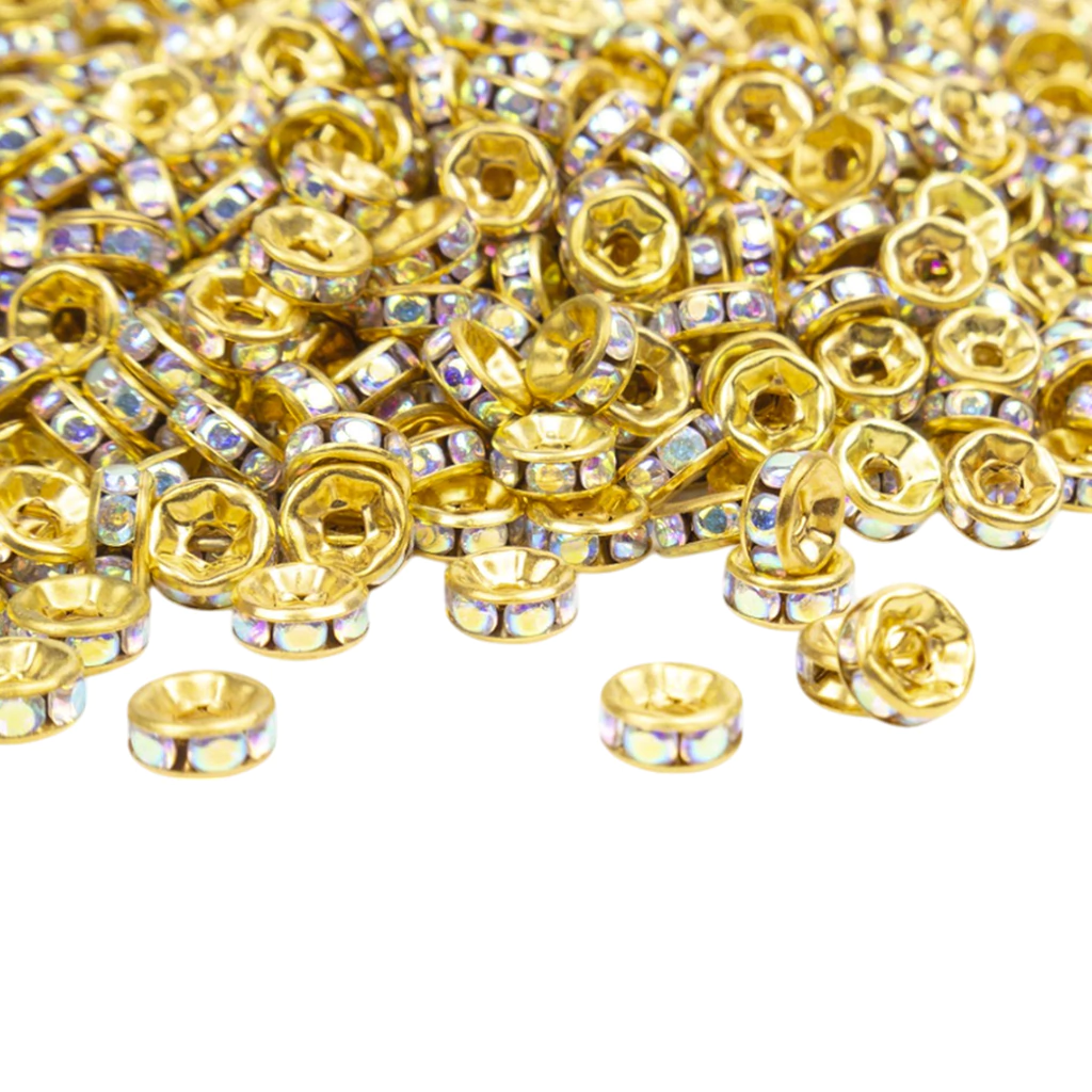 Rondel strass tornasol 6 mm