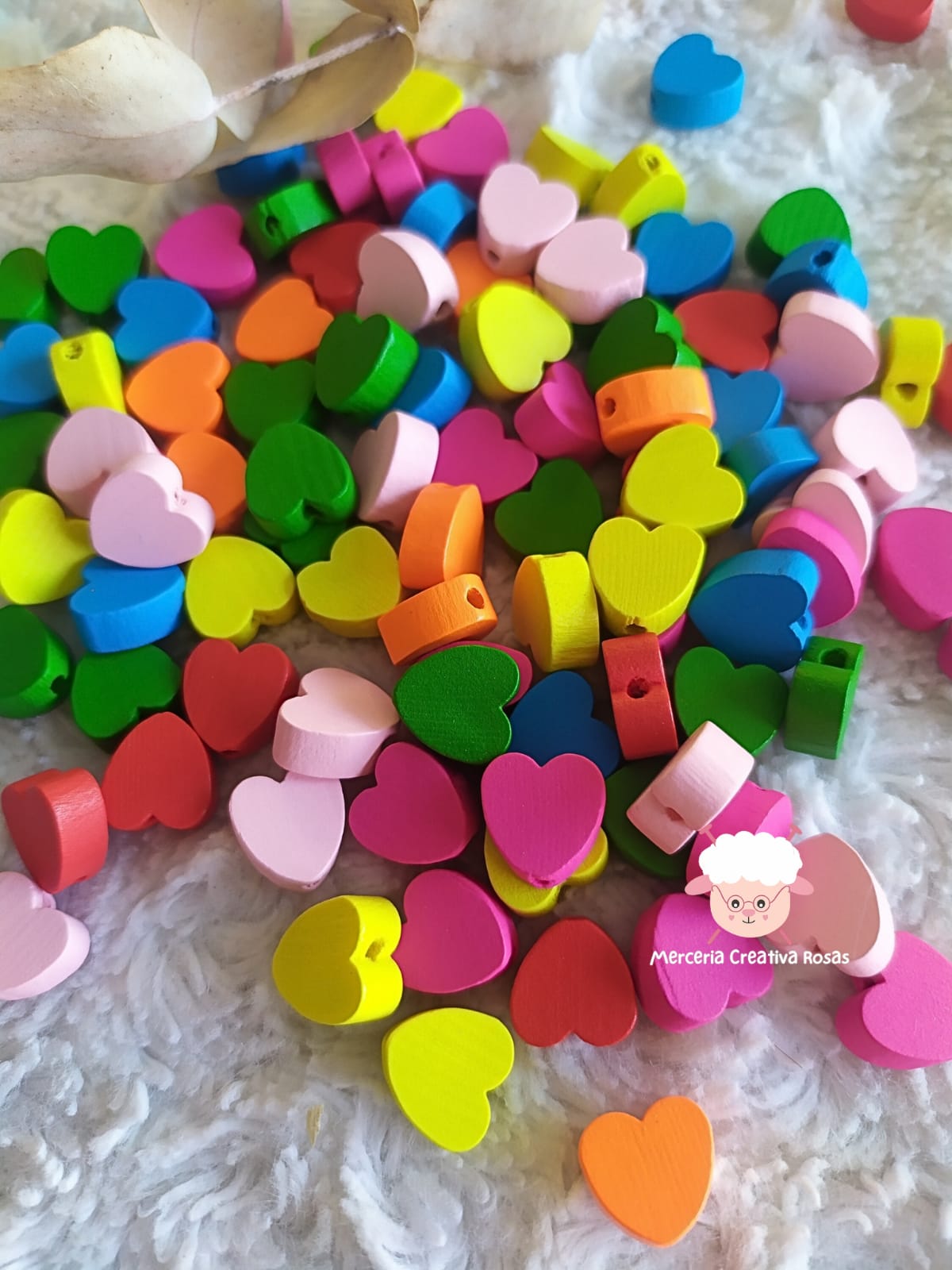 Madera formas corazones