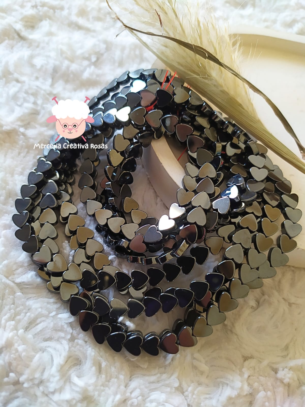 Tira hematite corazón